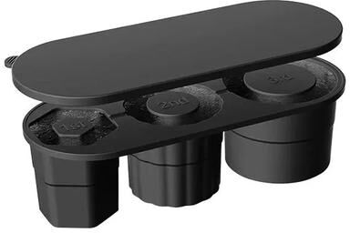 Inspire Curations Stanley Tumbler Ice Cube Tray With Lid Silicone Ice Mold For 20oz, 30oz & 40oz Cups black