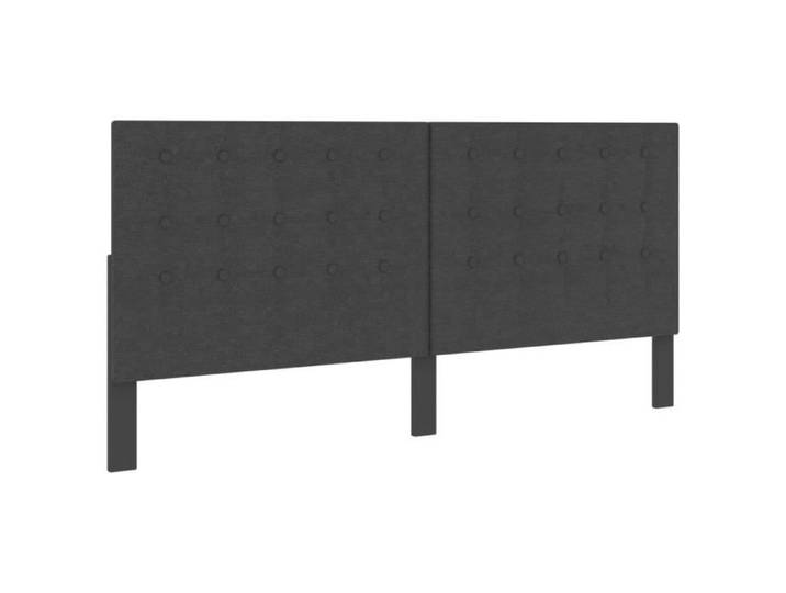 Tête de lit touffetée Gris foncé Tissu 200x200 cm Re