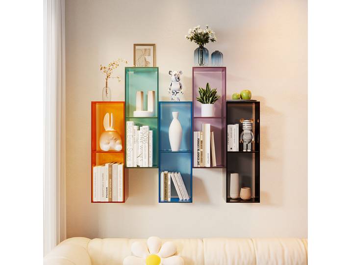 Bibliothèque minimaliste de luxe légère, maison moderne, salon, chambre à coucher, vitrine murale