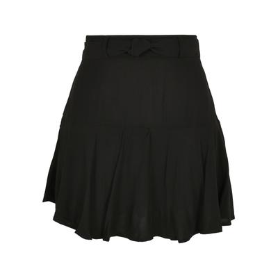 Jerseyrock URBAN CLASSICS "Urban Classics Damen Ladies Viscose Mini Skort", Damen, Gr. XS, schwarz, 100% Viskose, relaxed fit, Röcke