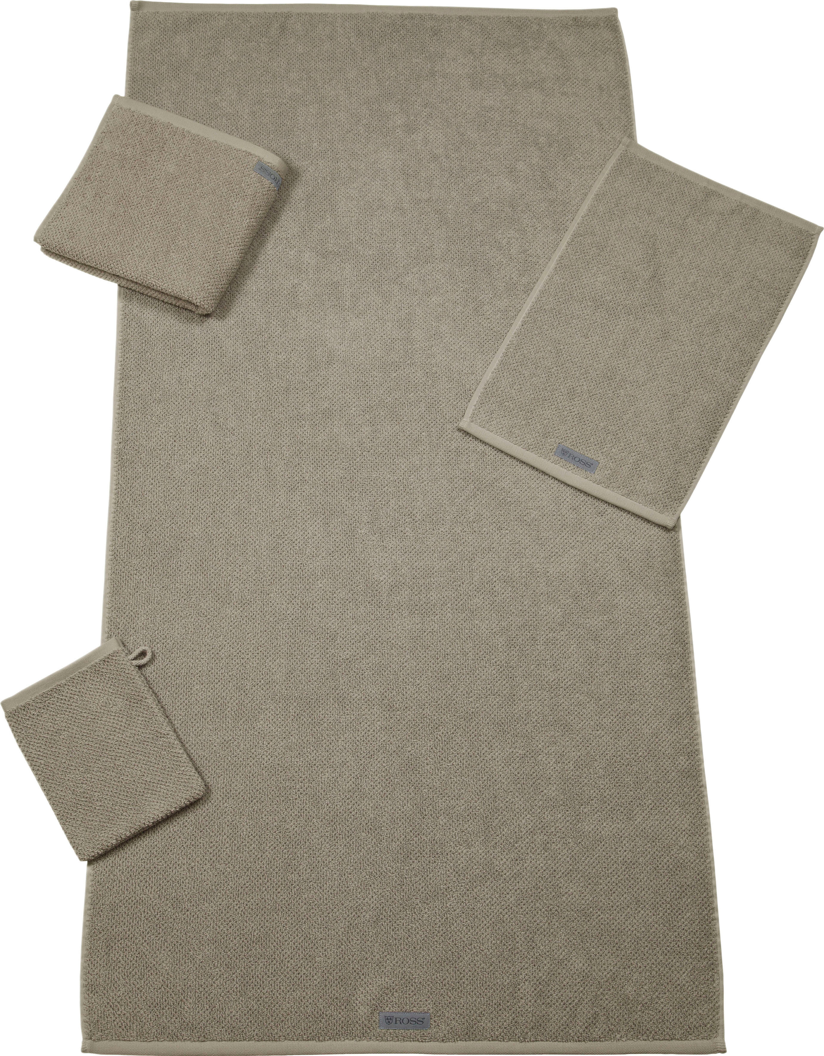 Handtücher ROSS "Selection", grau (flanell), B:50cm L:100cm, Frottier, Obermaterial: 100% Baumwolle, Handtücher, Handtücher, 100 % Bio-Baumwolle flanell B/L: 50cmx100cm, 2 Stk., Frottier