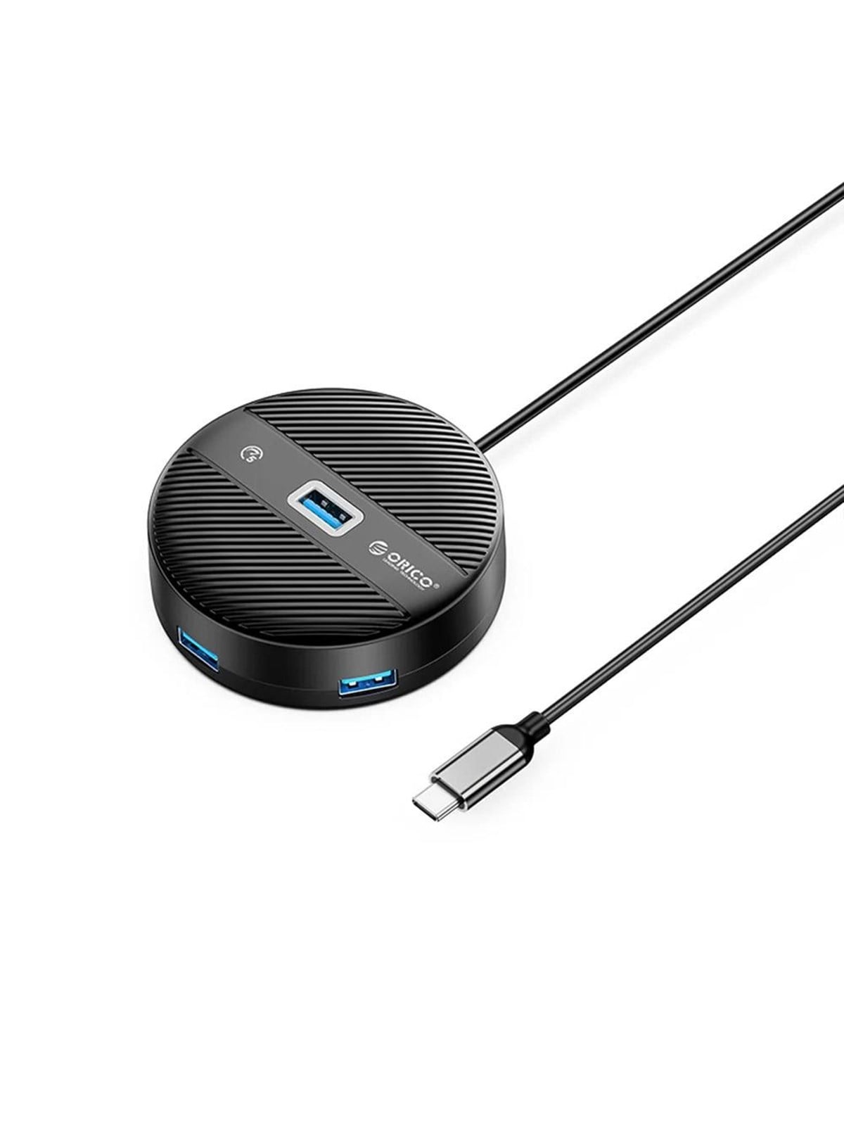 ORICO YS1-C2 4-port USB hub 1x USB-A 3.0 3x USB-A 2.0 0.3 m - black USB-Hubs - USB 3.0 - 4 - Schwarz