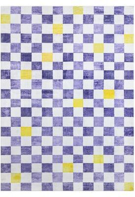 TOWN & COUNTRY PLAY Niko Checkmate Kids Plush Washable Area Rug
