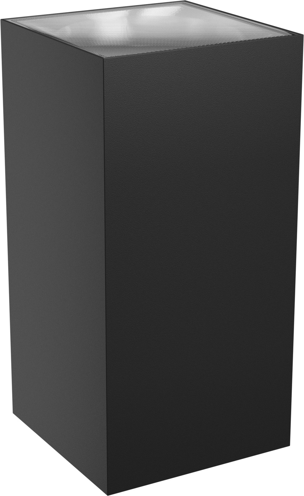 Spectrum LED buitenlamp Torre vierkant zwart IP54 2 x 9W 2000lm instelbare kleurtemperatuur 30° op- en neerwaarts