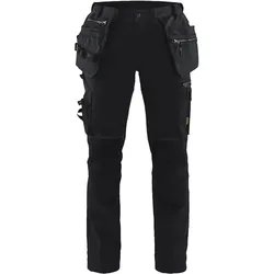 Damen Handwerkerhose "7130" - C36 - schwarz/schwarz