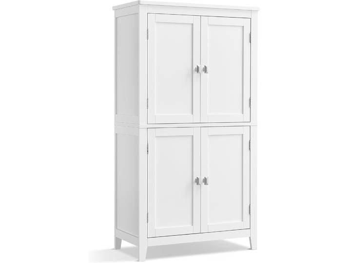 Badezimmerschrank mit verstellbaren Ablagen klassikweiss