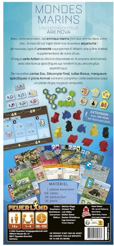Super Meeple Ark Nova - Extension Mondes Marins