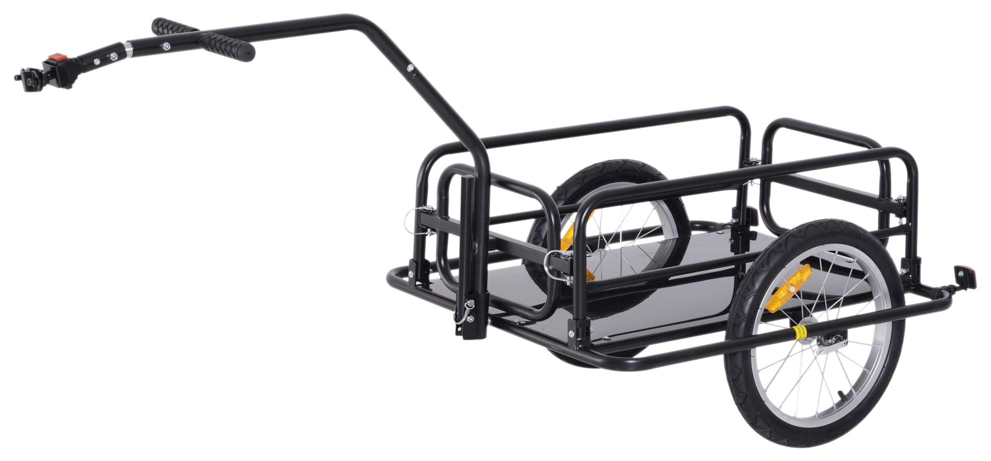 Fahrradanhänger Lastenanhänger Transportanhänger - Faltbar - Kupplung - 155 x 71,5 x 77 cm - 40 kg