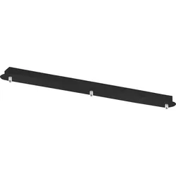 FABAS Baldachin für Pendelleuchte Kit Luci Alu, Eisen, Stahl & Metall Schwarz