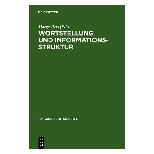 De Gruyter Wortstellung und Informationsstruktur (Deutsch, Hardcover) (67825559)