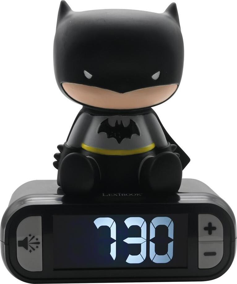 Lexibook Batman Digitale Nachtlamp met Wekker - 3D Licht en Geluid - Zwart