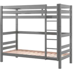ETAGENBETT Karolina 210x182x105 aus Massivholz in grau