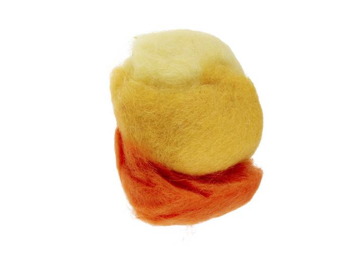 Glorex Schafwolle Gelb 3 × 10 g