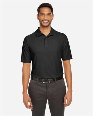 CORE365 CE112T Men's Tall Fusion ChromaSoft Pique Polo Shirt in Black size 3XLT   Polyester