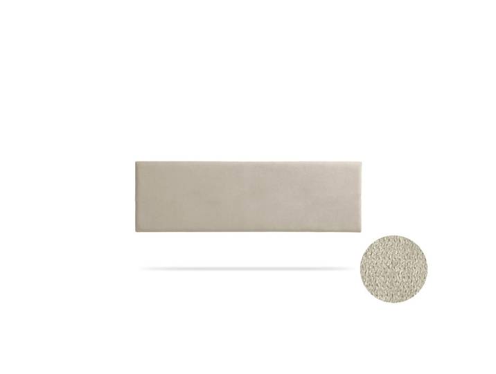 Kopfteil gepolstert Nova Aqualine 100x50x5 cm - Getoastetes Beige - Moonia, Kaschmir, Holz, 100x5x50 cm, Bett-Kopfteile