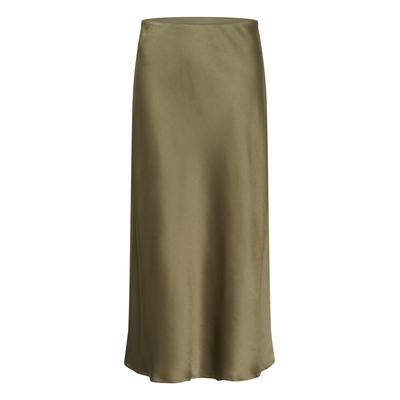 Midirock KAFFE "Damen Freizeitrock KALOTTE", Damen, Gr. 44, grün (dusky grün), Obermaterial: 100% Polyester PES., Röcke
