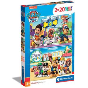 Clementoni Puzzle 24779 Paw Patrol, 2x 20 Teile, ab 3 Jahre