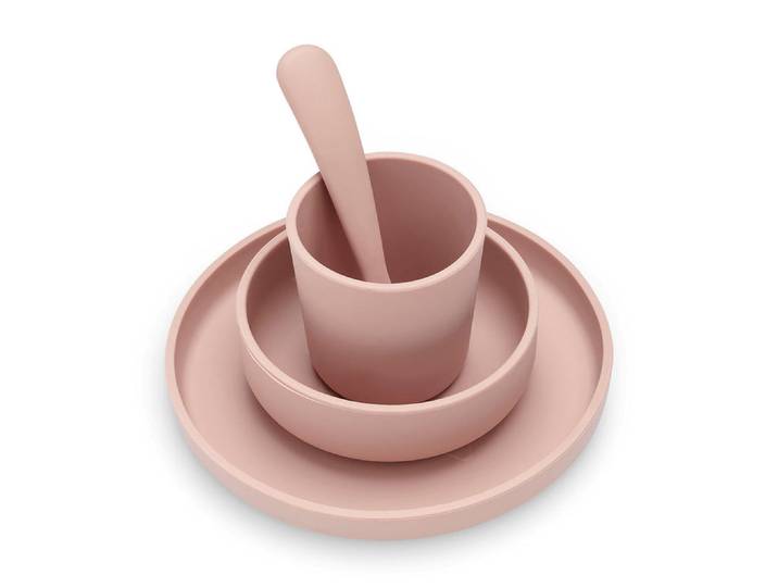 Geschirrset Silikon Pale Pink