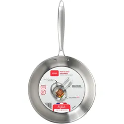 Livoo Pfanne aus rostfreiem Stahl 20 cm, Pfanne + Kochtopf, Silber, Grau