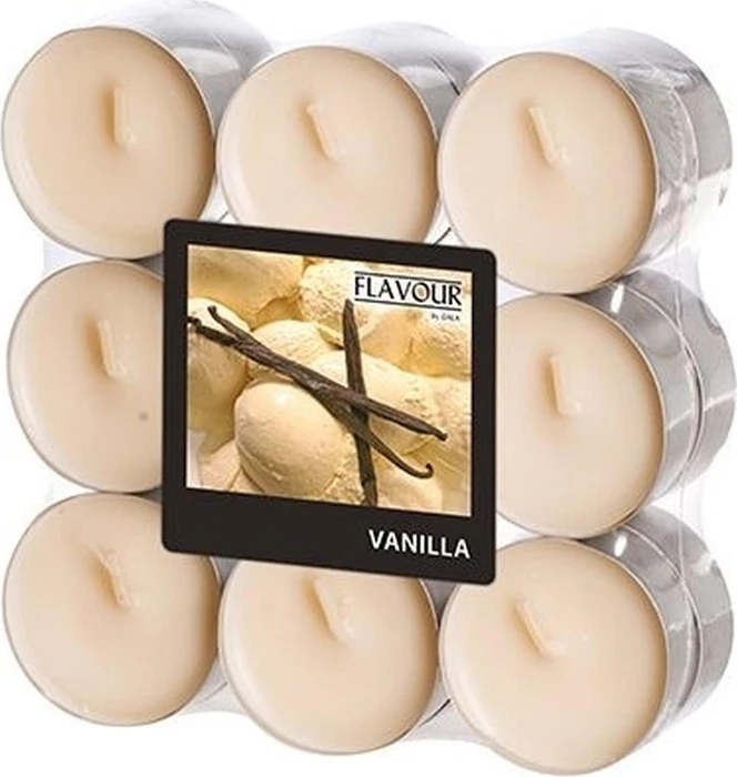 FLAVOUR by GALA 18 Teelichter creme Vanilla
