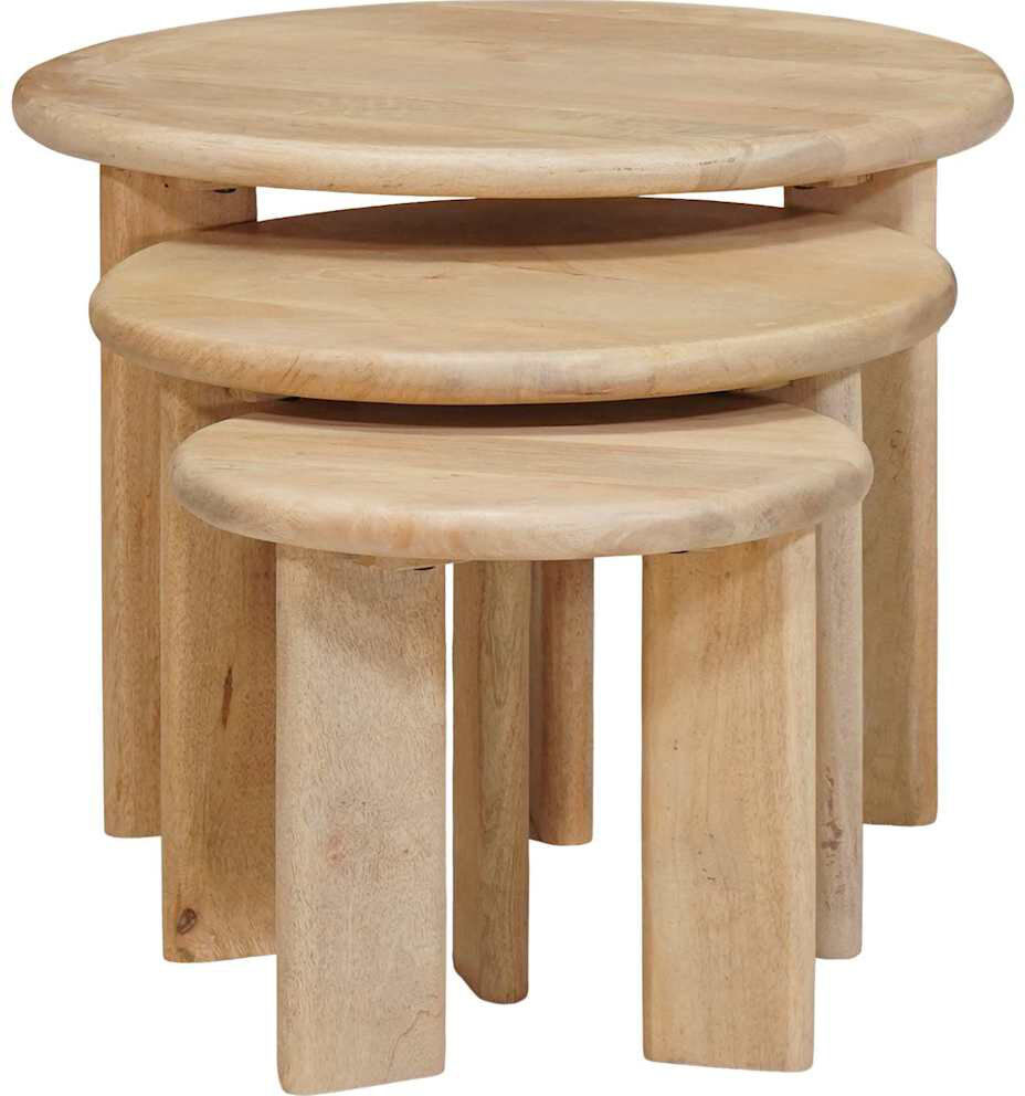 East Urban Home Solid Wood Coffee Table Oak 40cm H X 54cm W X 54cm D