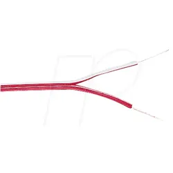 ZL 214RTW-10 - Zwillingslitze, 0,14 mm2, 10 m, rot / weiß