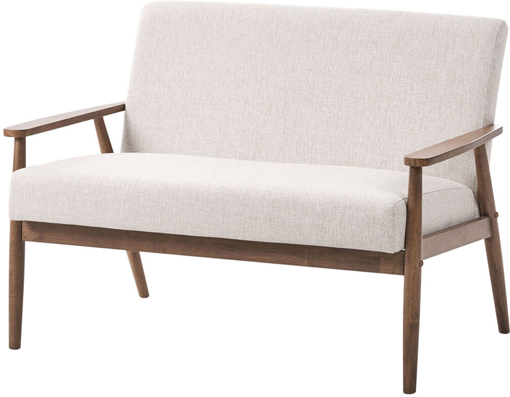 17 Stories Tamisa Fabric Sofa Beige 2