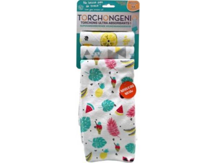 Best Of Tv - Torchon Lot De 3 Genio Motifs