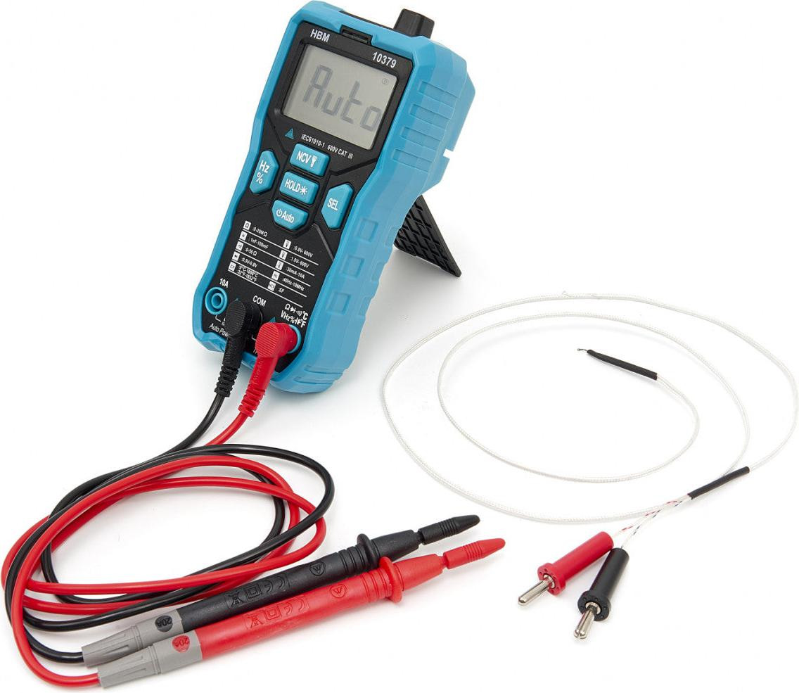HBM Professionele digitale multimeter met kabeldetectie en LED-verlichting