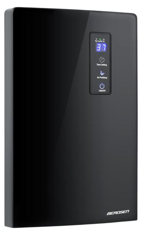 Berdsen BR-20B luchtbevochtiger met UV-reiniging, 2000 ml, zwart