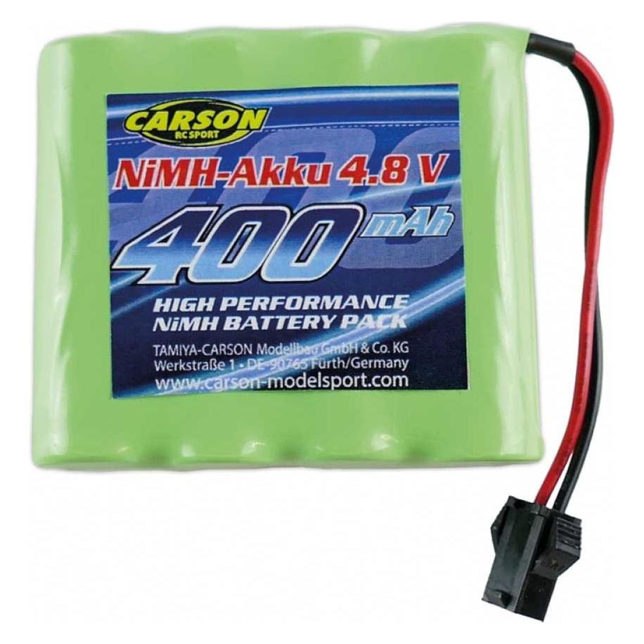 Carson 4,8V/400mAh NiMH Akku : 500907339 JST (400 mAh, 4.80 V) (500608240)