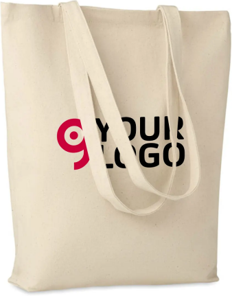 RASSA Shopper in Cotone OEKO-TEX® 38x42cm Manici Lunghi Naturale Personalizzate o neutre