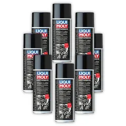 8x Kettenspray LIQUI MOLY 21714 für Motorrad & Roller - Kettenfett in Spraydose 400 ml