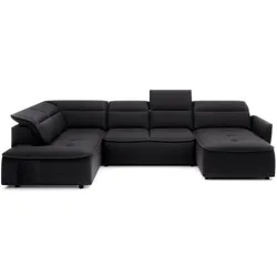 Wohnlandschaft Murillo Stoff Black