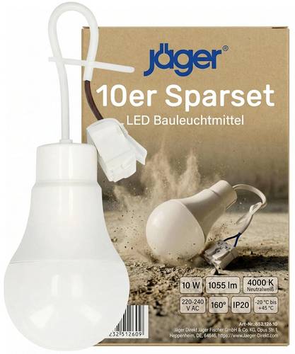 Jäger Direkt Bauleuchte 852.126.10 10St.
