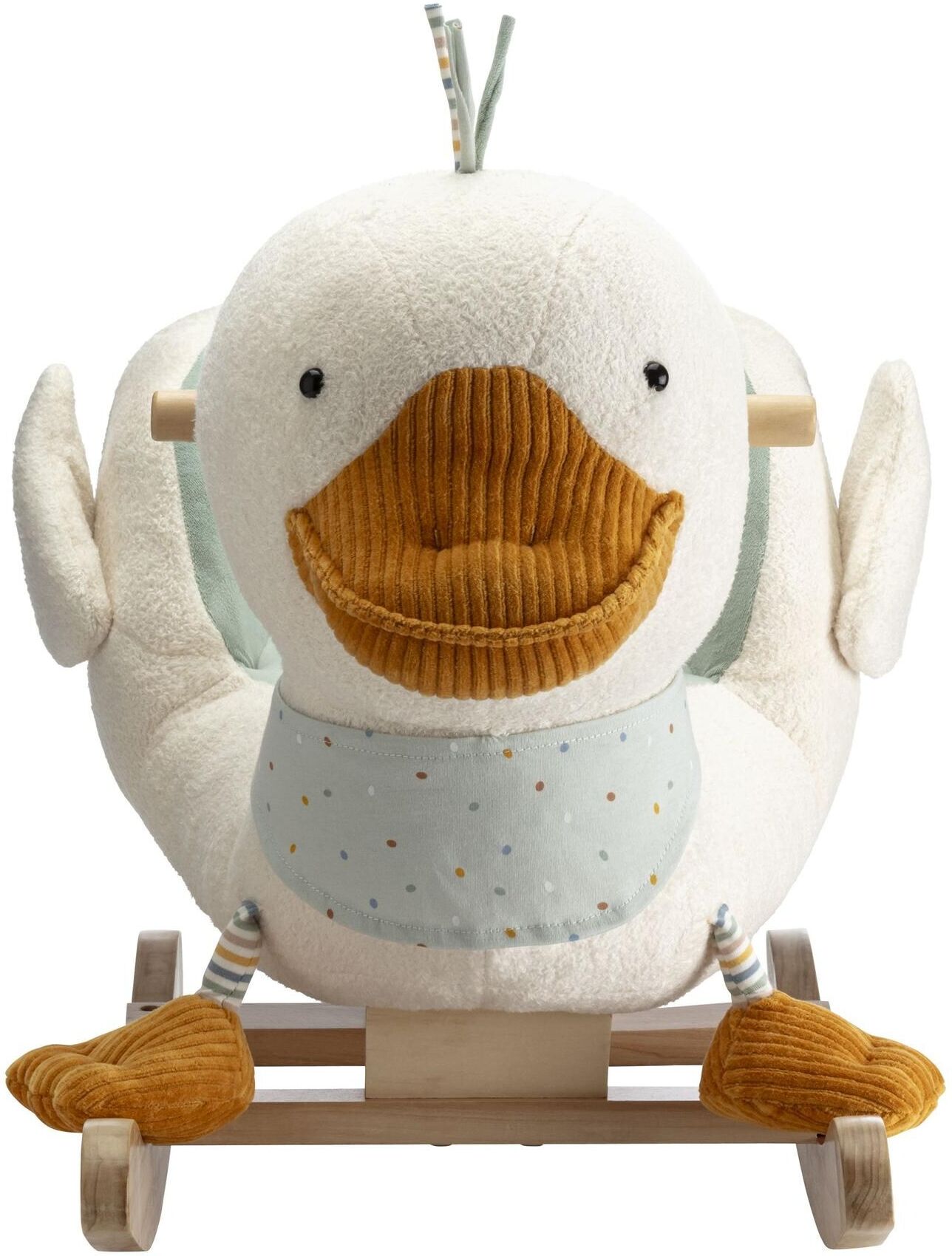 Schaukeltier STERNTALER "Edda", Baby, orange (orange, weiß), Baumwolle, Kunstfaser, Polyester, Schaukeltiere Schaukeltier, Holzart: Pappel orange, weiß Einheitsgröße