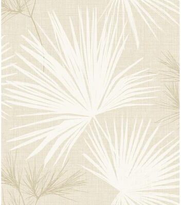 A-Street Prints Hatteras Champagne Palms Wallpaper