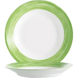 ARCOROC Brush Green Teller tief 22,5cm * 6er