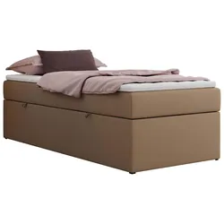 BOXBETT ZERO 90/200 - Braun Plüsch - H4 - Topper Visco