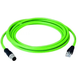 Telegärtner STX M12x1-RJ45, Elektronikkabel + Stecker, Grün