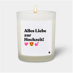 Chatty Candles, Duftkerzen, Duftkerze Flowery Alles Liebe zur Hochzeit!