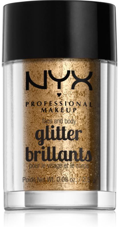 NYX Professional Makeup Face & Body Glitter Brillants face and body glitter shade 08 Bronze 2.5 g