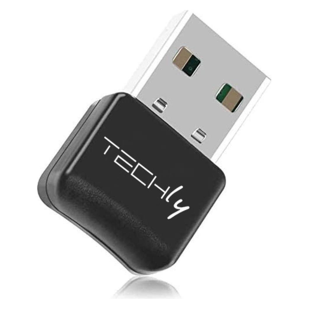 Techly USB-Dongle-Adapter Bluetooth 5.0 Klasse 2 + EDR (Sender & Empfänger) (IDATA-USB-BLT5)