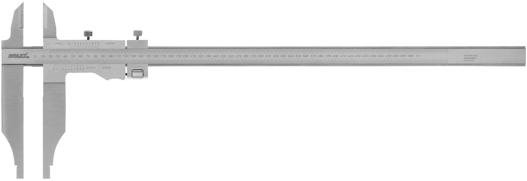 HOLEX Werkstatt-Messschieber mit parallaxfreier Ablesung und Feineinstellung 300 mm (415170 300)