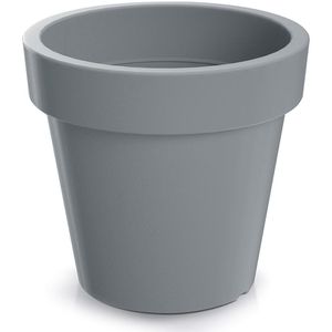Prosperplast Pflanztopf Lofly, 11,5 Liter, 29,3 x 29,3 x 26,6 cm, steingrau, aus Kunststoff
