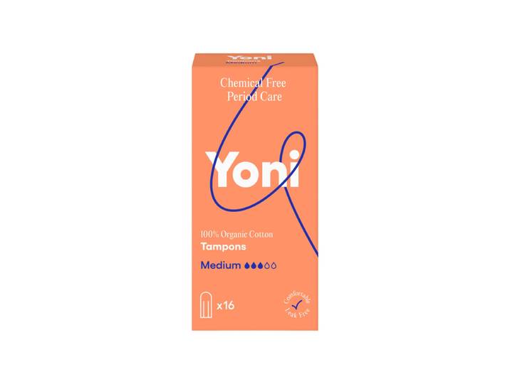 Yoni biologisch katoenen tampons (Medium) - 16 stuks