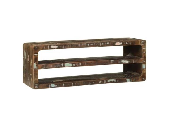 SKTQYQO TV-Schrank 100 x 32 x 36 cm aus Massivholz zur Erholung Rechteckige Ablage, Innenbereich, geräumige Fächer, robuste Struktur, minimalistischer Look, einfache Montage