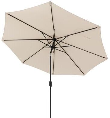 Costway 10 Feet Outdoor Patio Umbrella with Tilt Adjustment and Crank-Beige