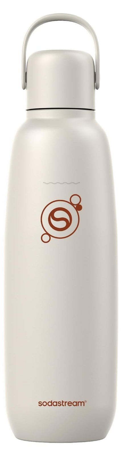 SodaStream Fizz&Go Cool Isolerende Fles voor Bruiswater en Sodamakers - 0,9 l - Sand