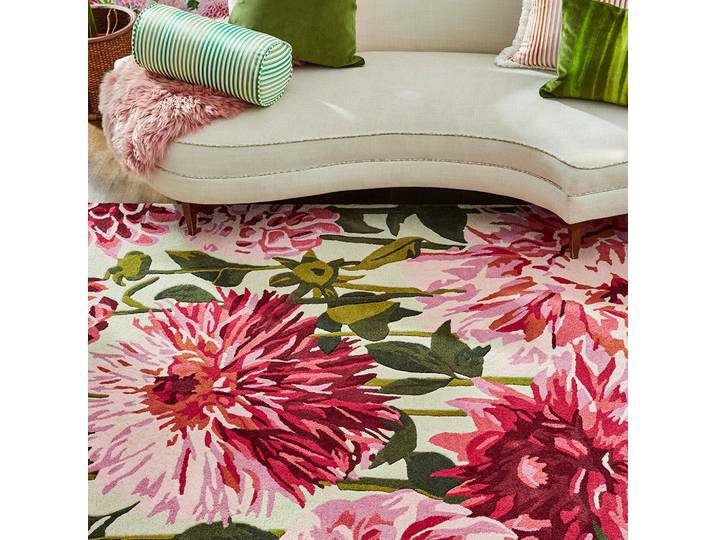 Designer Teppich „Dahlia“ - handgetuftet, aus 100% reiner Schurwolle Fuchsia 250 x 350 cm Harlequin
